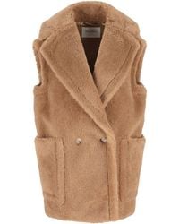 Max Mara - Wool Double-Breasted Vest - Lyst