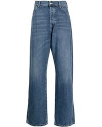 McQueen - Wide-Leg-Jeans Aus Japanischem Denim - Lyst