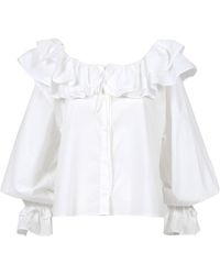 MSGM - Shirts Wit - Lyst