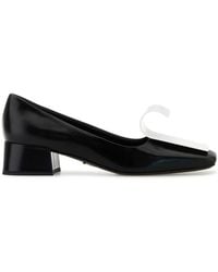 Prada - Two-Tone Leather Pumps - Lyst