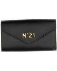 N°21 - Leather Wallet With Logo - Lyst