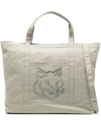 Maison Kitsuné - Große Fox Head Tote Bag - Lyst