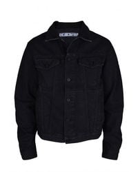 Off-White c/o Virgil Abloh - Giacca Di Jeans Bianca - Lyst