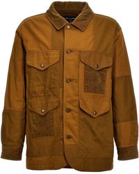 Comme Des GarÃ§ons Homme - Comme des garҫons homme gerippte samteinsatz leinwandjacke - Lyst