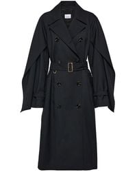 Burberry - Gabardina de lana de mezcla de - Lyst