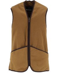 Barbour - Warm Pile Waistcoat Zip - Lyst
