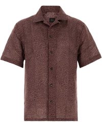 Brioni - Printed Linen Shirt - Lyst