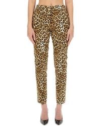 Moschino - Pants With Animal Pattern - Lyst