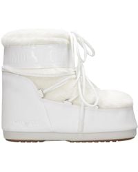 Moon Boot - Bottes de chaussures de lune blanches - Lyst