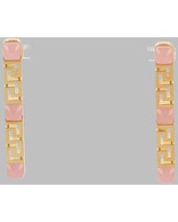 Versace - Statement Earrings With Signature Motif - Lyst