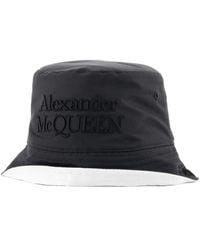 McQueen - Niedriger Eimer Hut Alexander Mc Königin Polyester Schwarz/Weiß - Lyst