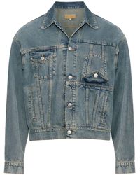 MM6 by Maison Martin Margiela - Veste En Jean À Poches À Rabat - Lyst