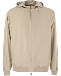 Fedeli - Reversible Bomber Jacket With Hood - Lyst