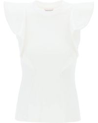 Alexander McQueen - Ärmelloses T -Shirt - Lyst