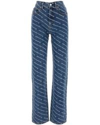 Alexander Wang - Printed Denim Jeans - Lyst