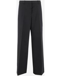 Jil Sander - Op Maat Gemaakte Wollen Gabardine Broek - Lyst