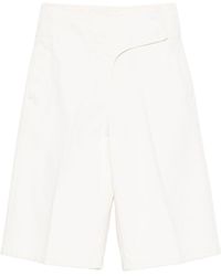 Ami Paris - Cotton Bermuda Shorts - Lyst