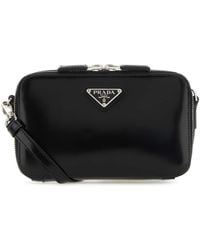 Prada - Leather Brique Crossbody Bag - Lyst