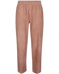 Via Masini 80 - Suede Leather Trousers - Lyst