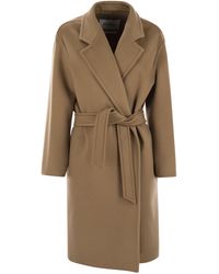 Max Mara - Melinda Cashmere Midi Coat Met Riem - Lyst