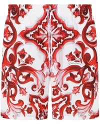 Dolce & Gabbana - Dolce & Gabbana 'Maiolica' Print Polyester Medium Boxer Shorts - Lyst