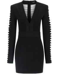 Balmain - Cut-Out Dress Dresses - Lyst