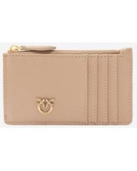 Pinko - Leather Love Birds Card Holder - Lyst