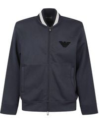 Emporio Armani - Sudadera con cremallera de logotipo de - Lyst