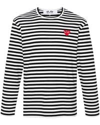 COMME DES GARÇONS PLAY - Cotton T-Shirt - Lyst