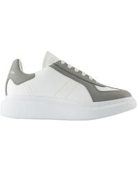 McQueen - Baskets surdimensionnées Leather blanc - Lyst