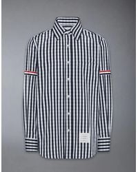 Thom Browne - Dritto Fit Pc L/S Camicia Con Fascia Da Braccio Gg - Lyst