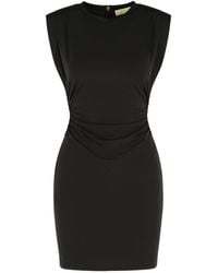 MICHAEL Michael Kors - Black Viscose Blend Mini Vestido - Lyst