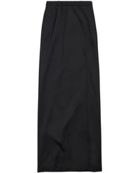 Balenciaga - Wool Midi Skirt - Lyst
