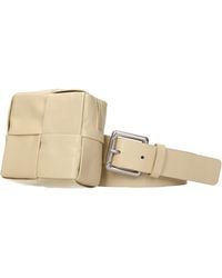 Bottega Veneta - Cassette Belt Leather/Porridge - Lyst