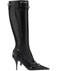 Balenciaga - Le Cagole Leather Boots - Lyst