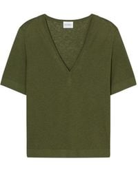 Closed - Linen And Cotton V-Necked Sweater - Lyst