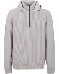 Herno - Resort Wollen Trui Met Capuchon - Lyst