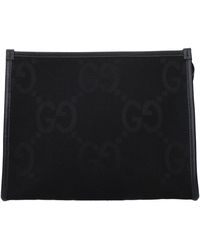 Gucci - Pochette Jumbo Uomo Tessuto Nero - Lyst
