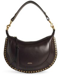 Isabel Marant - 'naoko' Tas Met Donkerbruine Lear -studs - Lyst