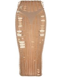 DIESEL - M-Calina Midi Skirt - Lyst