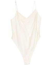 forte_forte - Silk Satin Bodysuit - Lyst