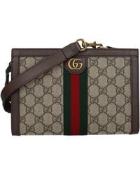 Gucci - Ophidia Crossbody Bag/Ebony Fabric - Lyst