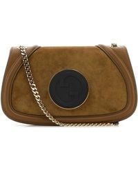Gucci - Caramel Suede And Leather Blondie Shoulder Bag - Lyst