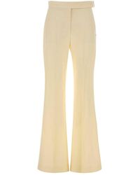 Sportmax - Cream Flared Pant - Lyst