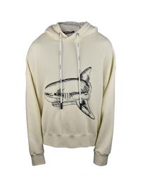Palm Angels - Sweatshirt Met Capuchon Wit - Lyst