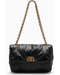 Balenciaga - Small Monaco Bag With Chain - Lyst