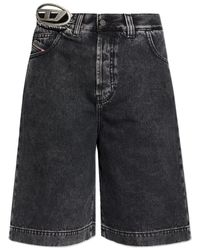 DIESEL - Denim Bermuda Shorts - Lyst