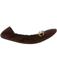 Gucci - Solid Ballerinas Ballet Flats - Lyst