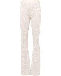 Palm Angels - Monogram Jacquard Knitted Trousers - Lyst