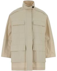 Brunello Cucinelli - Sand Cotton Blend Jacket - Lyst